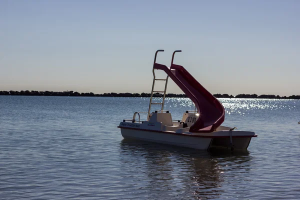Pedal boat in the morning — Stock Photo, Image