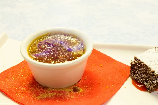 Creme brulee cream — Stock Photo, Image