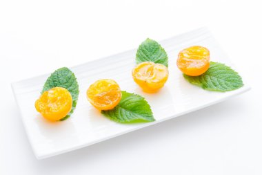 Mandalina şekerlenmiş clementines