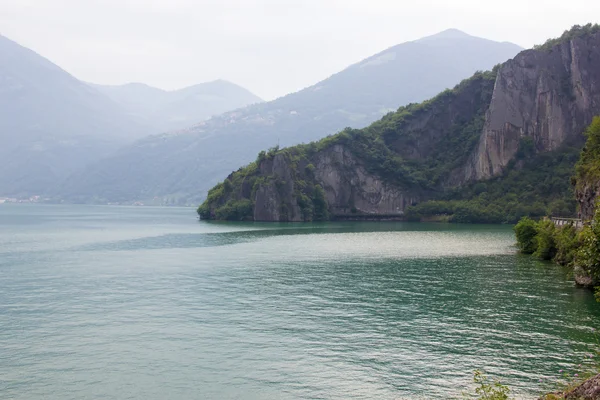 Panorama du lac d'Iseo — Photo