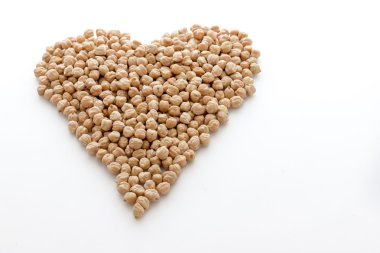 Nohut sağlıklı kalp şeklinde