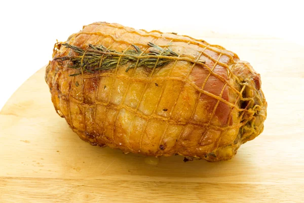 Roast turkey in the oven — Stock Photo, Image