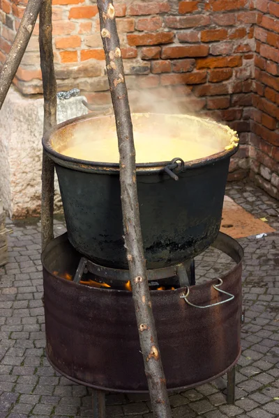 Maceta de polenta — Foto de Stock