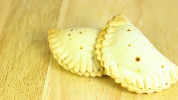 Galletas llenas de mermelada — Vídeos de Stock