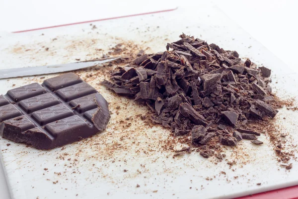 Dark chocolate crumble — Stock Photo, Image