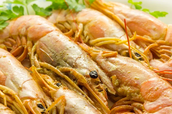 Tasty Raw prawns — Stock Photo, Image