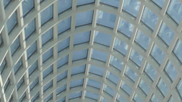 Glass roof building — Stock Video