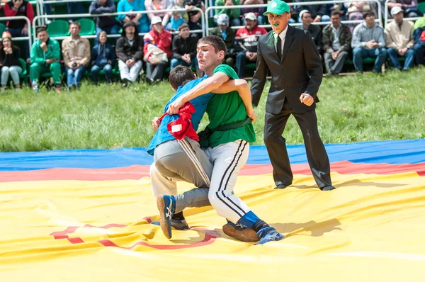 Wrestling on belts or Koresh — Stock Photo, Image