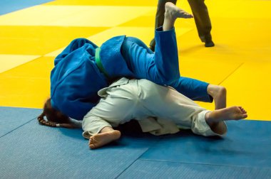 Kız Judo rekabet.