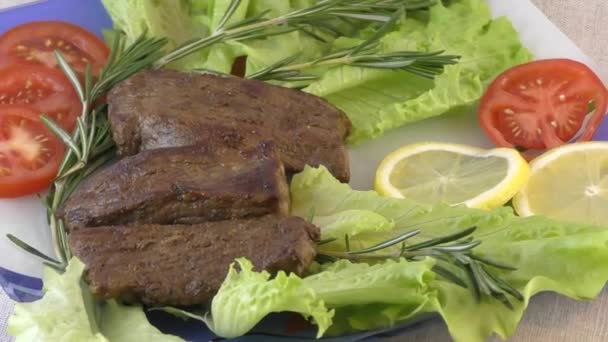 Carne de bife — Vídeo de Stock