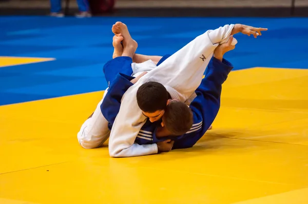 Judo yarışmalarında gençlik — Stok fotoğraf