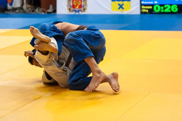 Ungdom tävlingar i Judo — Stockfoto