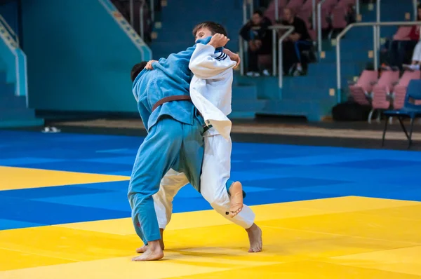 Competizioni giovanili in Judo — Foto Stock