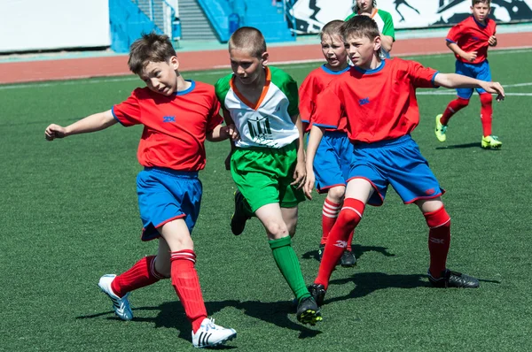 Orenburg, russland - 31. mai 2015: die jungen kicker — Stockfoto