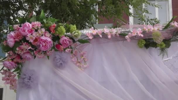 Salão de Casamento Interior — Vídeo de Stock