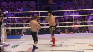 Orenburg, Rusya Federasyonu - 27 Mayıs 2016: karışık dövüş sanatları savaşçılar rekabet