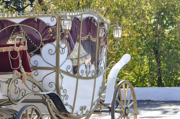 Carruaje de boda para novia y novio — Foto de Stock