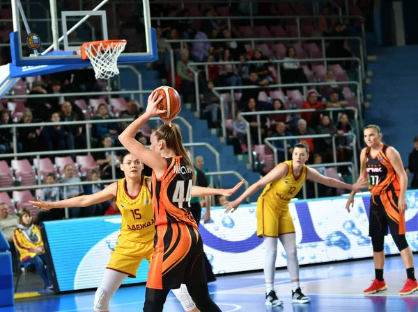 Оренбург Россия Ноября 2019 Года Девушки Играют Баскетбол Матче Чемпионата — стоковое фото