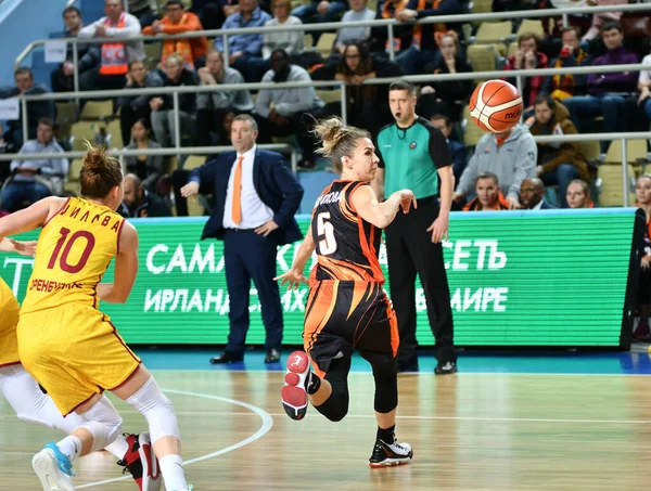 Orenburg Rusko Listopadu 2019 Dívky Hrají Basketbal Ruském Mistrovství Mezi — Stock fotografie