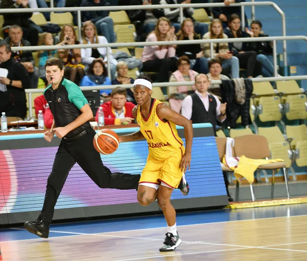 Orenburg Rússia Outubro 2019 Meninas Jogam Basquete Jogo Campeonato Russo — Fotografia de Stock