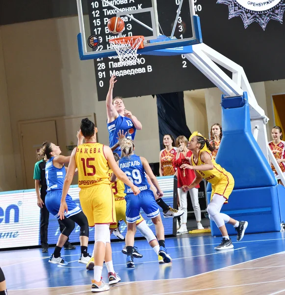 Orenburg Ryssland Oktober 2019 Flickor Spelar Basket Matchen Det Ryska — Stockfoto