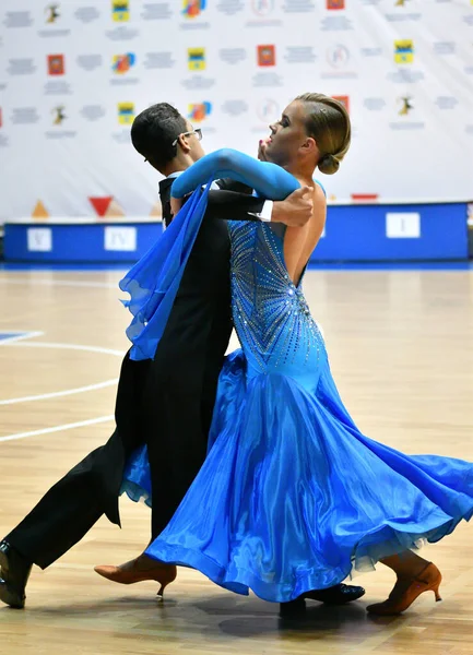 Orenburg Rússia Novembro 2019 Menina Menino Dançando Nos Campeonatos Abertos — Fotografia de Stock