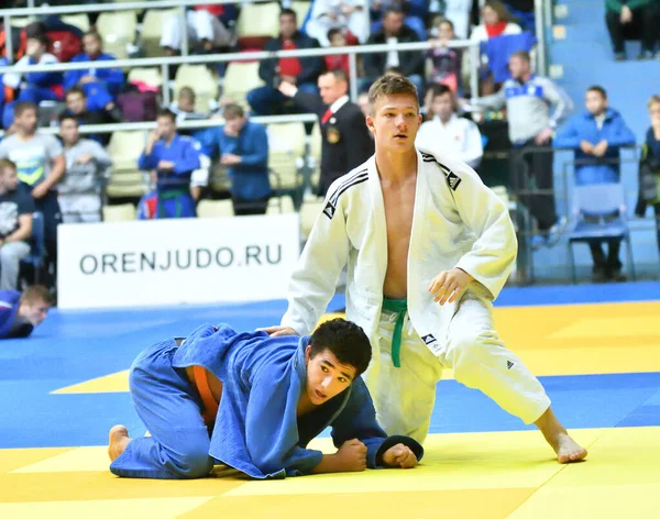 Orenburg Federacja Rosyjska Października 2017 Chłopcy Konkurować Judo Turnieju Judo — Zdjęcie stockowe