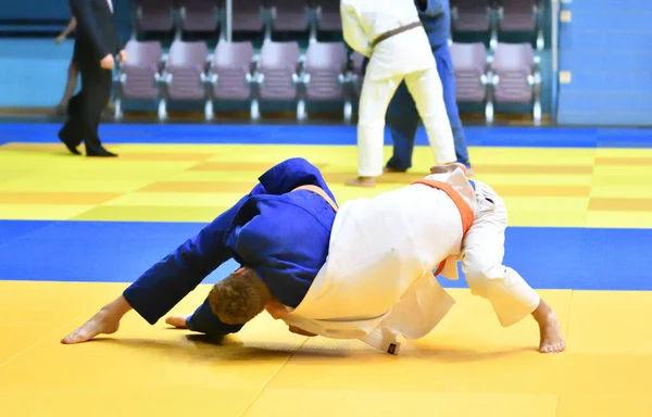 Orenburg Federacja Rosyjska Października 2017 Chłopcy Konkurować Judo Turnieju Judo — Zdjęcie stockowe