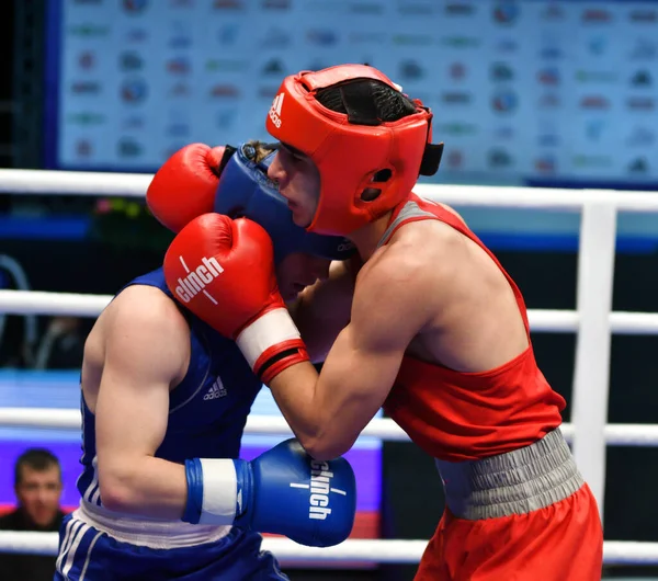 Orenburg Rússia Maio 2017 Ano Meninos Boxeadores Competem Campeonato Rússia — Fotografia de Stock