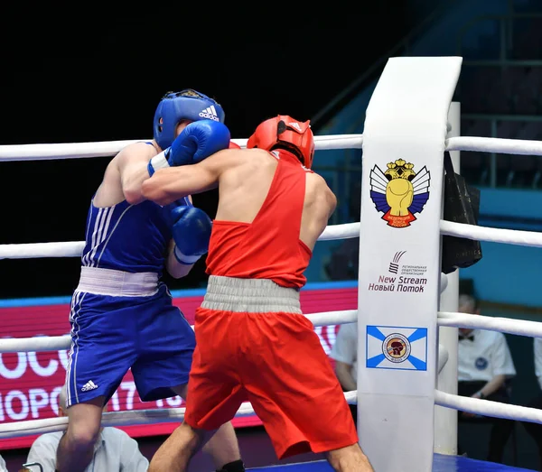 Orenburg Russia May 2017 Year Boys Boxers Compete Championship Russia — Stock Photo, Image