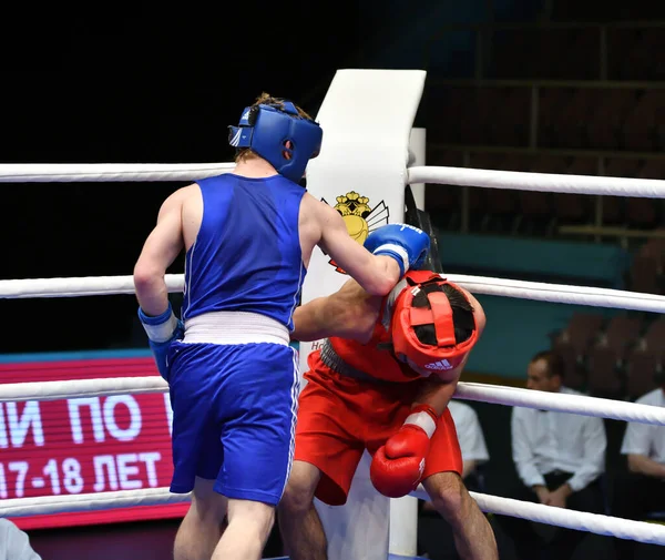 Orenburg Russia Maggio 2017 Anno Ragazzi Pugili Gareggiano Nel Campionato — Foto Stock