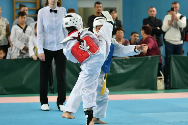 2018年10月19日 男子跆拳道公开赛 Orenburg Open Taekwondo Championship — 图库照片