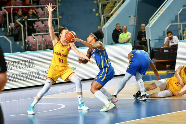 Orenburg Russie Octobre 2019 Les Filles Jouent Basket Ball Euroleague — Photo