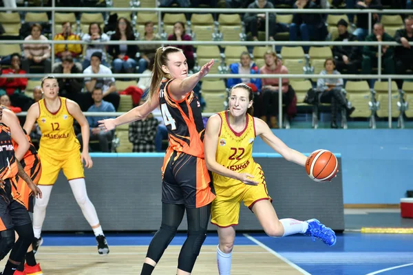 Orenburg Russie Novembre 2019 Les Filles Jouent Basket Ball Dans — Photo