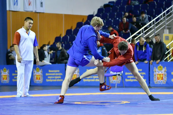 Orenburg Russia October 2019 Boys Competitions Self Defense Weapons Championship — Stock Photo, Image