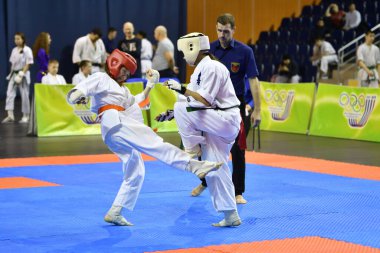 Orenburg, Rusya - 5 Mart 2017: Kızlar Kiokusinkaj 