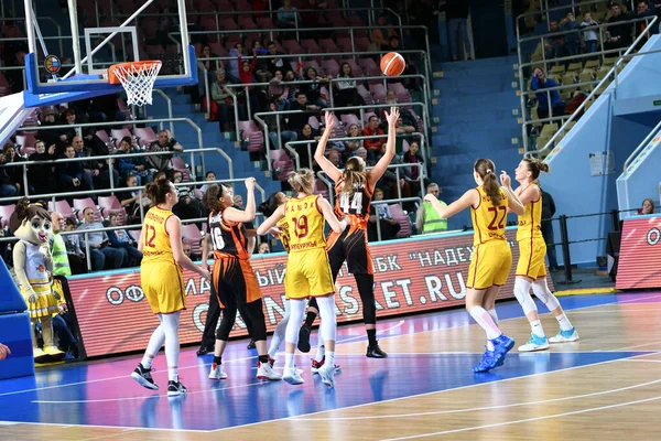 Orenburg Russie Novembre 2019 Les Filles Jouent Basket Ball Dans — Photo