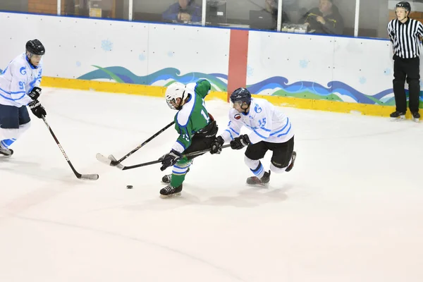 Orenburg Rusland April 2017 Jaar Mannen Spelen Hockey Ijshockeytoernooi Challenge — Stockfoto