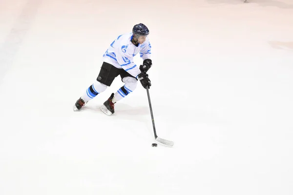 Orenburg Russia April 2017 Year Men Play Hockey Ice Hockey — Stock Photo, Image