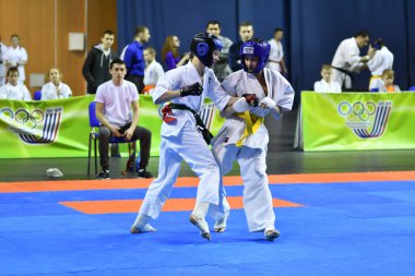 Orenburg, Rusya - 5 Mart 2017: Erkekler Kiokusinkaj 