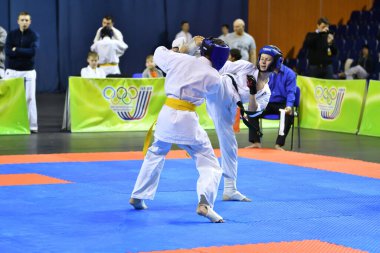 Orenburg, Rusya - 5 Mart 2017: Erkekler Kiokusinkaj 