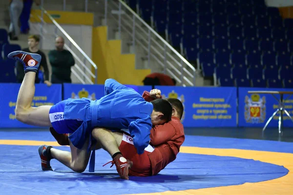 Orenburg Rússia Outubro 2019 Competições Meninos Autodefesa Sem Armas Campeonato — Fotografia de Stock