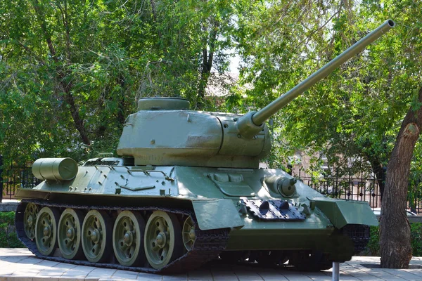 Orenburg Rusland City Park Elementen Van Vintage Tank Die Werd — Stockfoto