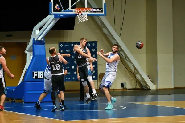 Orenburg Rusko Června 2019 Rok Muži Hrají Basketbal Meziregionálním Finále — Stock fotografie