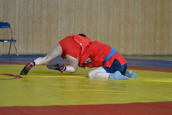 Orenburg Rusya Şubat 2019 Şampiyonluk Okulu Spor Adı Altında Silahsız — Stok fotoğraf