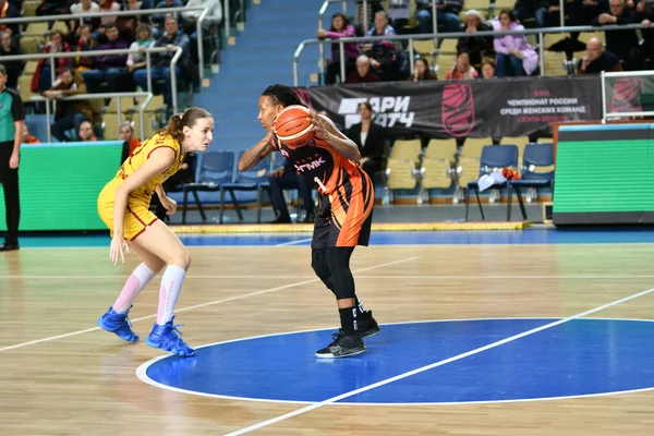 Orenburg Russie Novembre 2019 Les Filles Jouent Basket Ball Dans — Photo