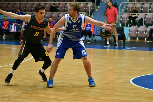 Orenburg Rusland Juni 2019 Jaar Mannen Spelen Basketbal Interregionale Finale — Stockfoto