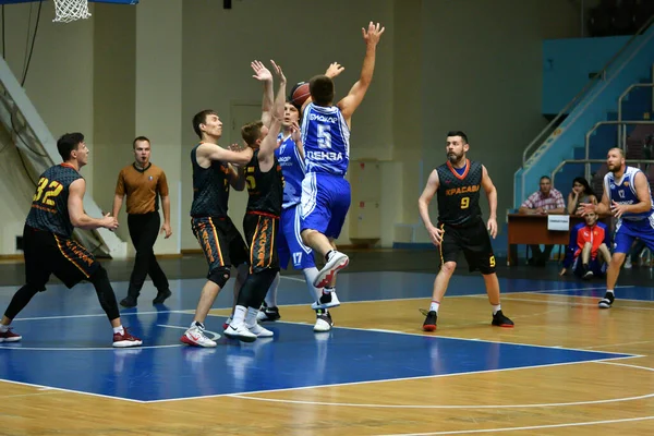 Orenburg Russia June 2019 Year Men Play Basketball Interregional Finals — Stock Photo, Image
