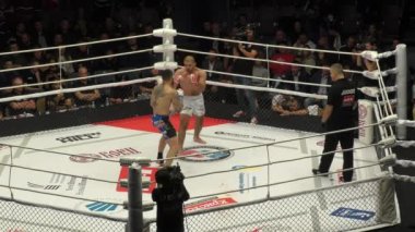 Orenburg, Rusya - 30 Ağustos 2019: Erkekler Uluslararası Dövüş Sanatları Turnuvası (MMA) M - 1 Challenge 104