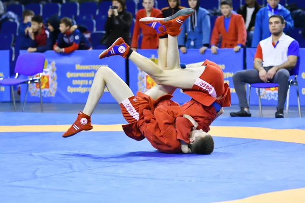 Orenburg Rusland Februari 2019 Jongenswedstrijden Zelfverdediging Zonder Wapens Het Kampioenschap — Stockfoto